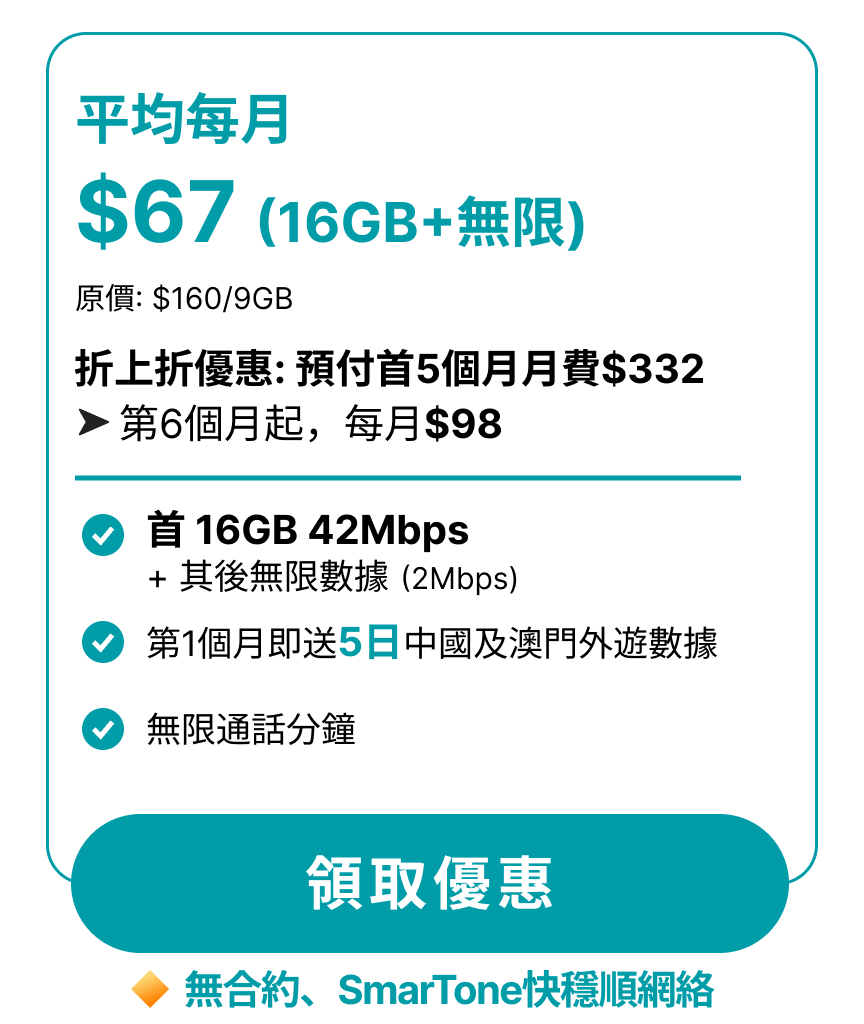 Homepage header: 月費計劃