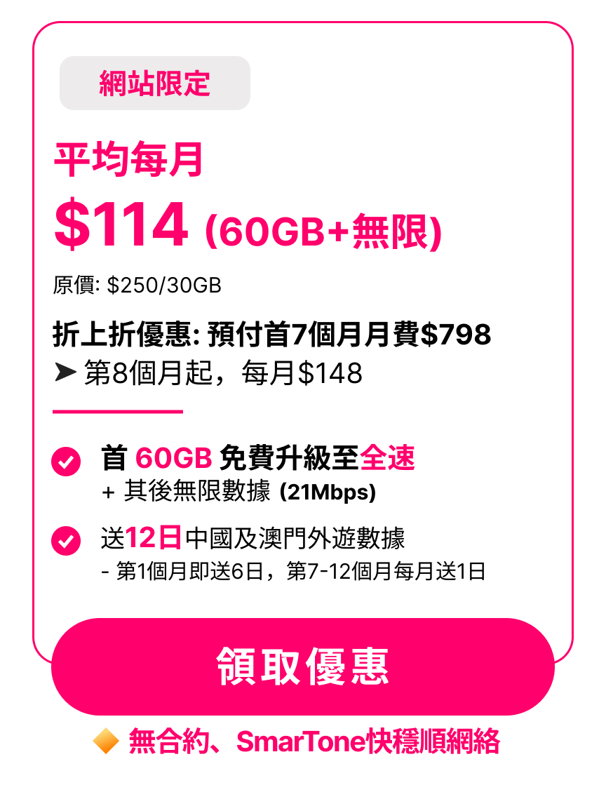 Homepage header: 月費計劃