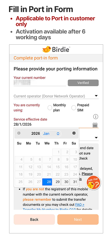 Registration & Port-in Guide